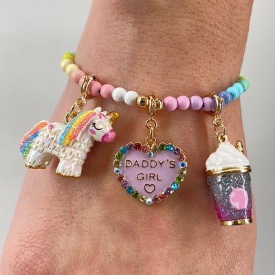 Charm Smoothie Unicornio Prateado