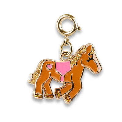 Pingente Cavalo Boiadeiro Dourado