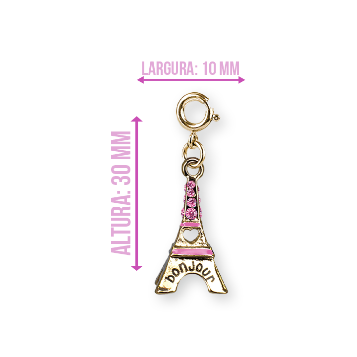 Charm Torre Eiffel Dourado