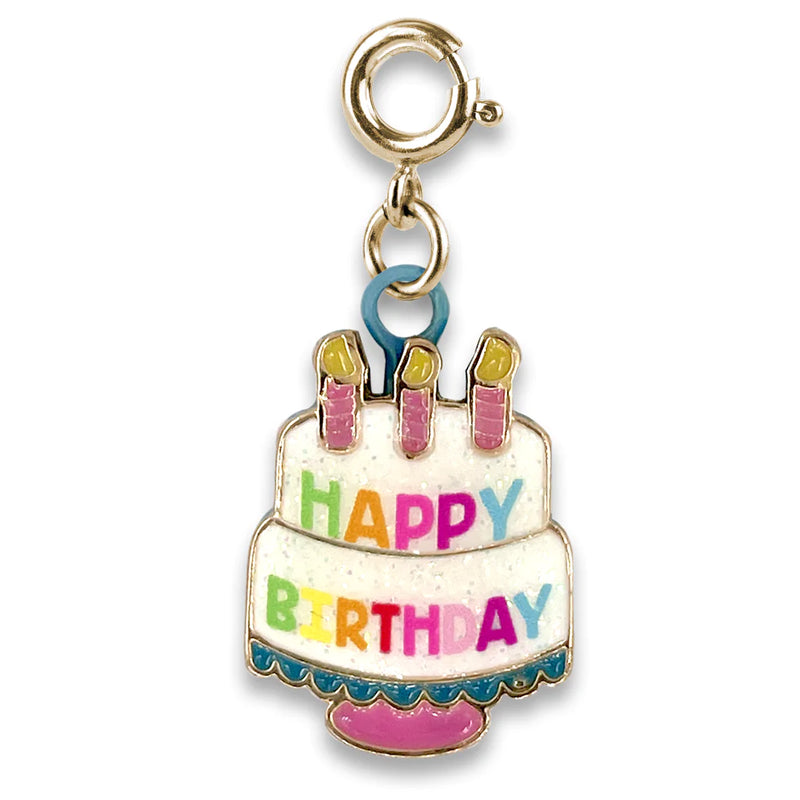 Charm Bolo de Aniversário Dourado