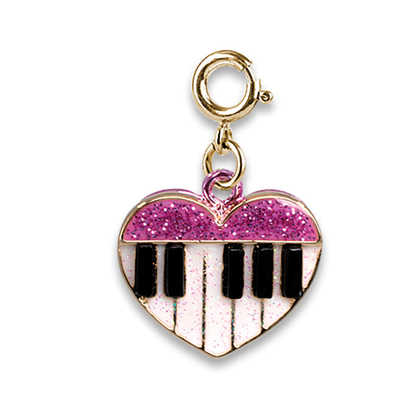 Charm Piano Dourado com Glitter