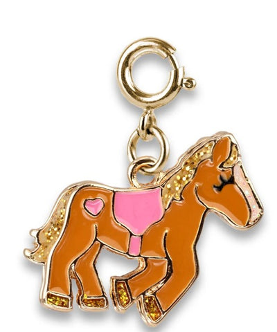 Pingente Cavalo Boiadeiro Dourado