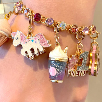 Charm Smoothie Unicornio Prateado